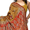 Ethnic Pure Silk MeHandi Green Saree